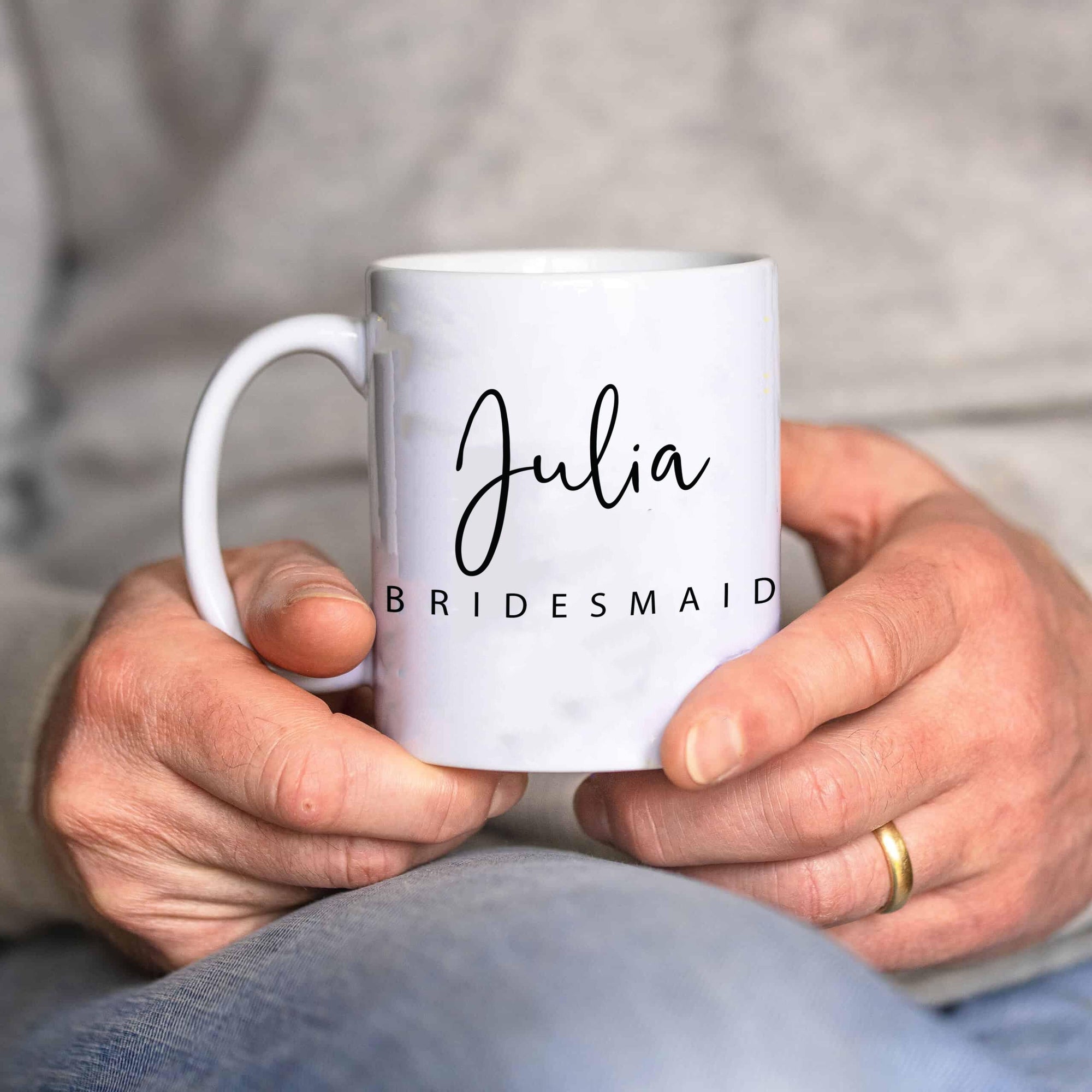 Personalised Bridal Party Bridesmaid Mug