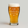 Personalised Girls Drink Beer Too Pint Glass