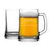 Personalised Bridesmaid Tankard Beer Glass