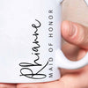Personalised Bridal Party Sideways Bridesmaid Mug