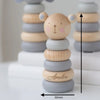 Personalised Wooden Elephant, Teddy or Bunny Stacking Toy