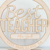 Personalised Wooden Best Teacher Award Plaque