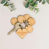 Personalised Wooden Superdad Child Family Tag Keyring