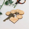 Personalised Wooden Superdad Child Family Tag Keyring