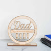Personalised Wooden Father's Day Fishing Award Plaque