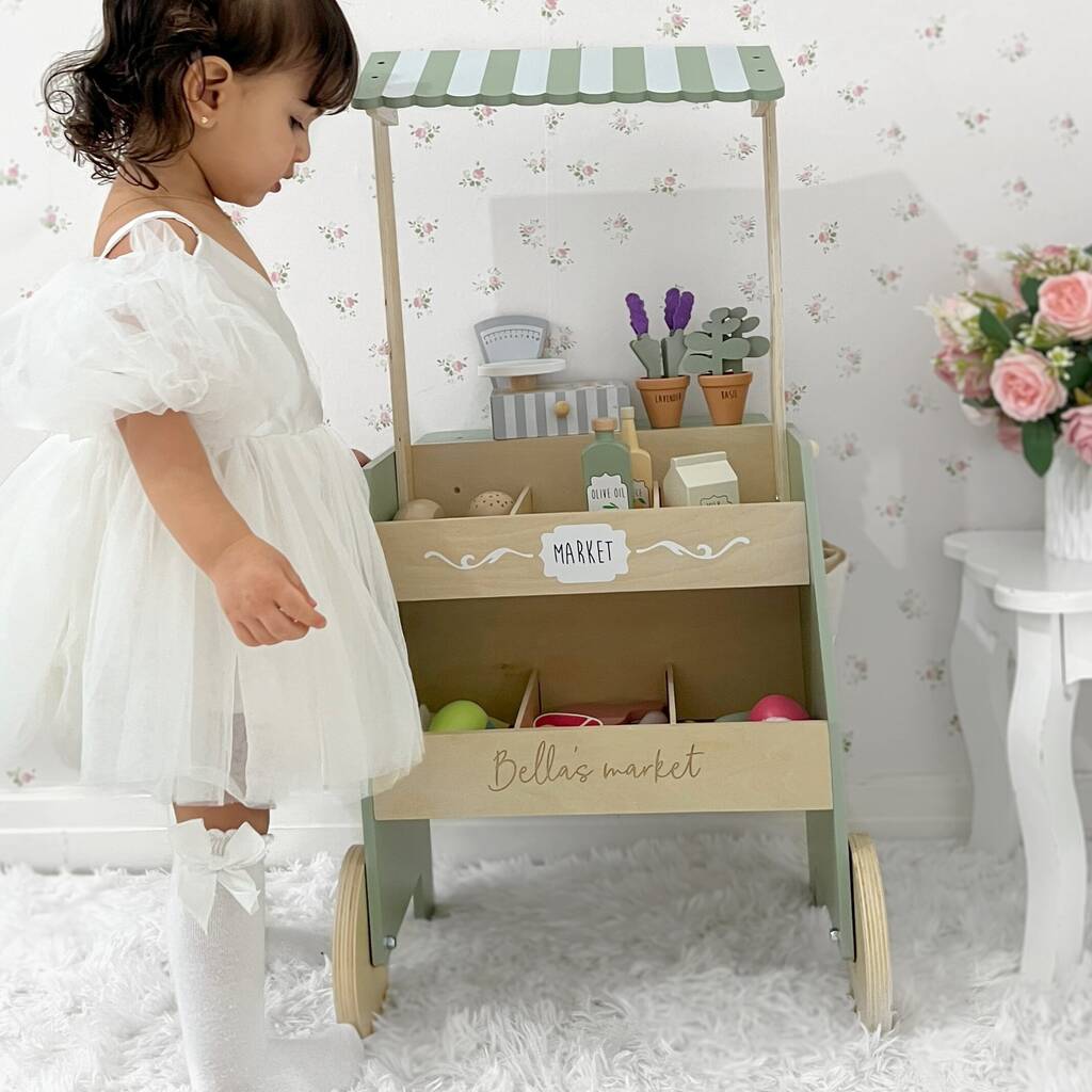 Personalised Wooden Market Stall Toy