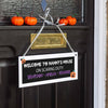 Personalised Scaring Duty Halloween Family Sign