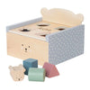 Personalised Wooden Teddy Sorterbox Puzzle Shapes Toy