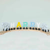 Personalised Elephant Wooden Pastel Letter Name Train Toy
