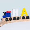 Wooden Letter Name Train Toy Pastel & Light Colours