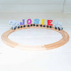 Personalised Elephant Wooden Pastel Letter Name Train Toy