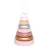 Personalised Wooden Pink Bunny Stacking Toy