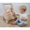 Personalised Wooden Pastel Pink Activity Walker Toy