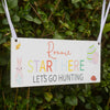 Personalised Easter Hunt Sign Set