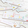 Personalised Easter Hunt Sign Set