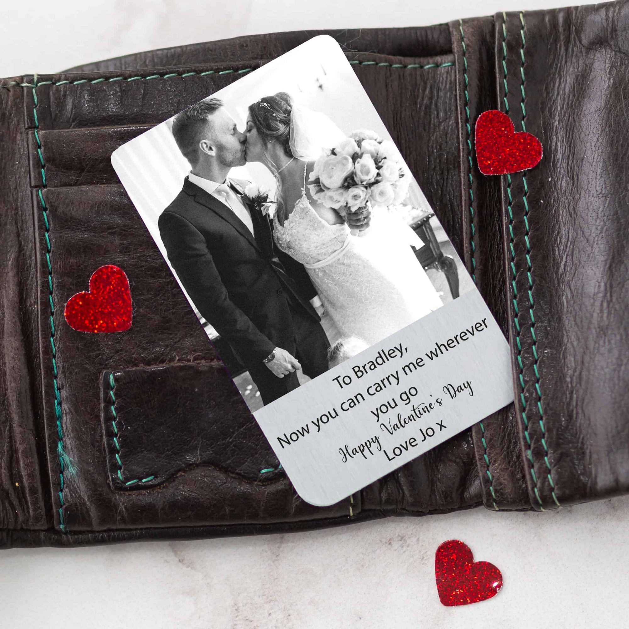 Personalised Aluminium Photo Wallet Card