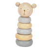 Personalised Wooden Elephant, Teddy or Bunny Stacking Toy
