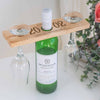 Personalised Wooden Double Wine Glass Holder